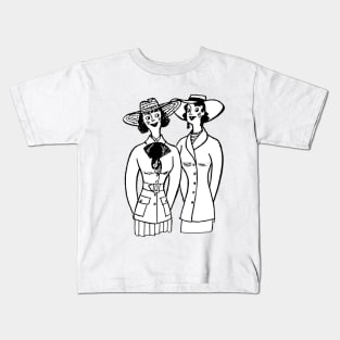 stylish twin sisters Kids T-Shirt